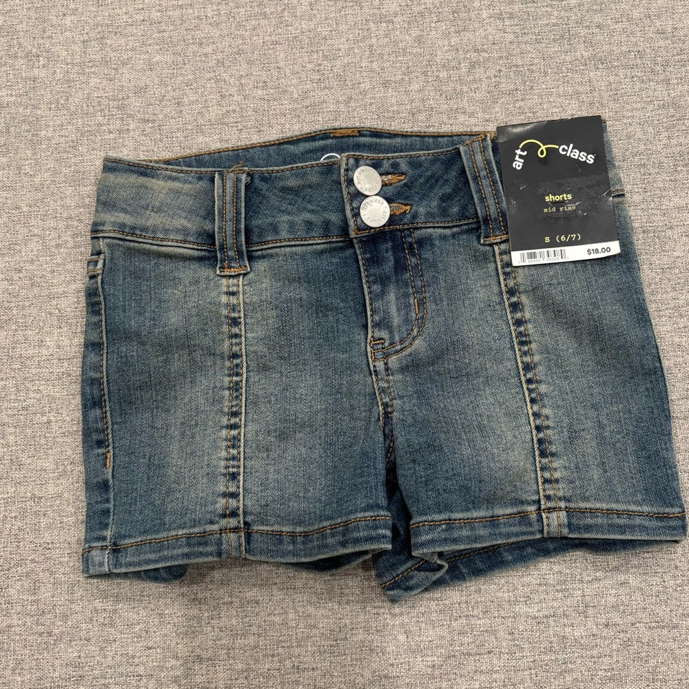 Art Class Dark Blue Jean Shorts